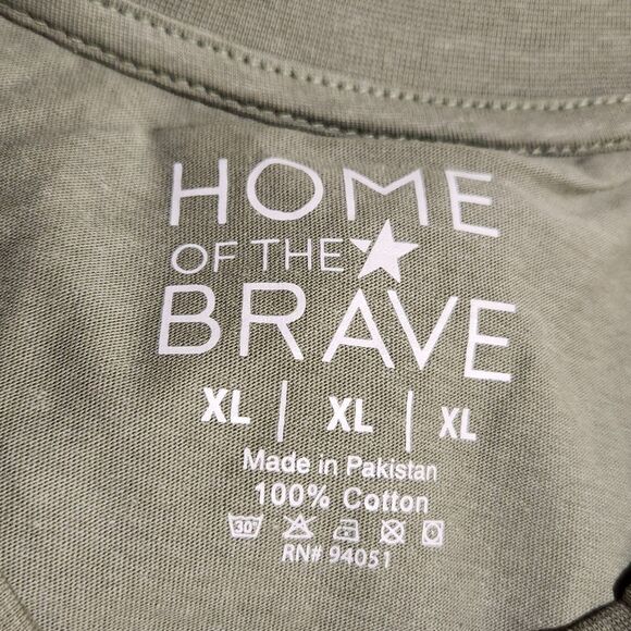 Veteran Men’s Short Sleeve T-Shirt – XL Green | Patriotic Graphic | NWT - Picture 2 of 4